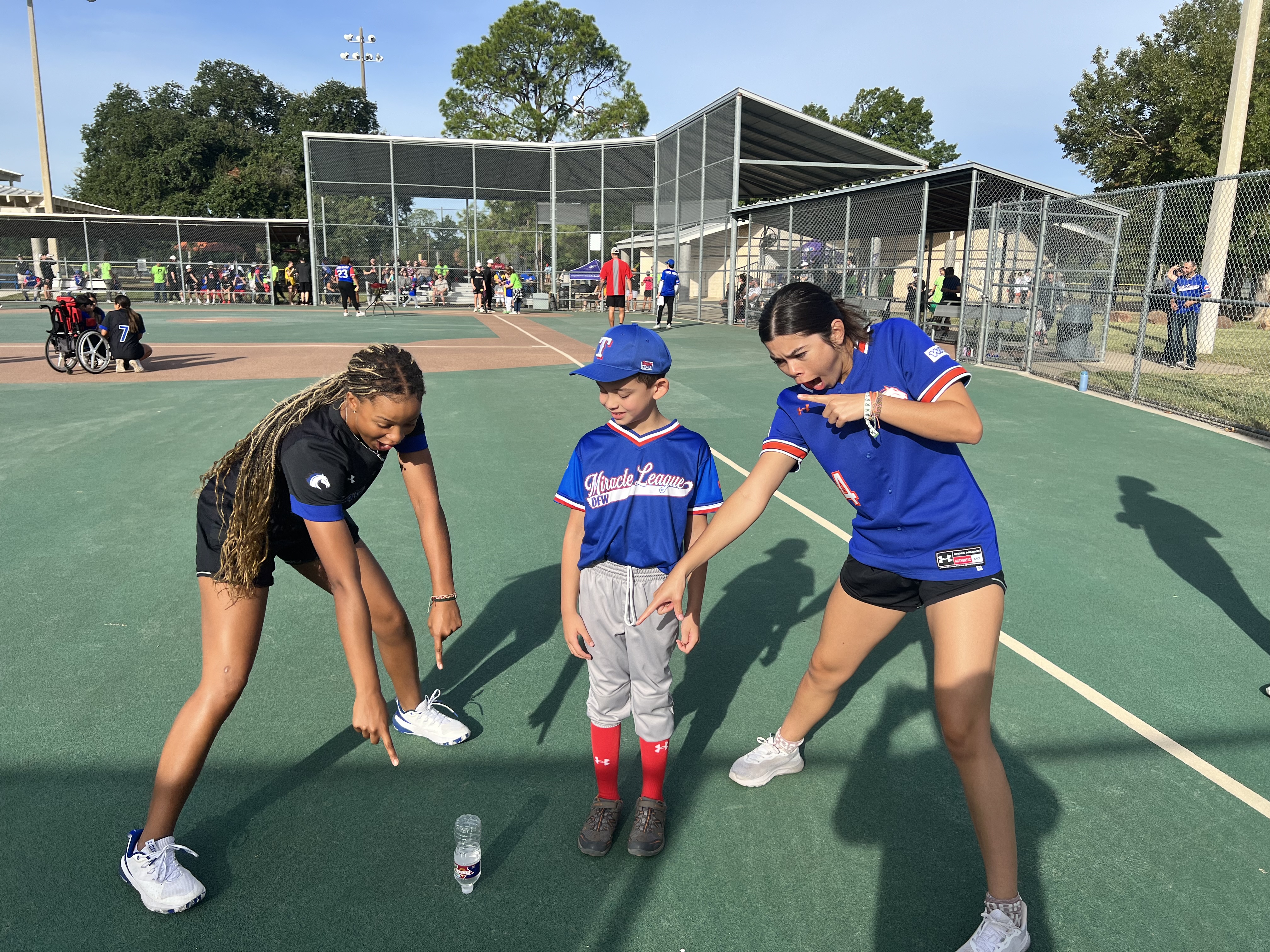 Nicole and friends at Miracle League DFW